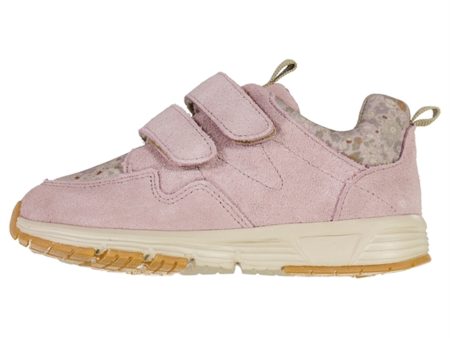 Wheat Velcro Sneakers Toney Soft Lilac Flowers Hot on Sale