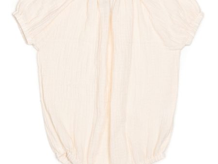 Huttelihut Comfy Muslin Romper Off-White Online Hot Sale