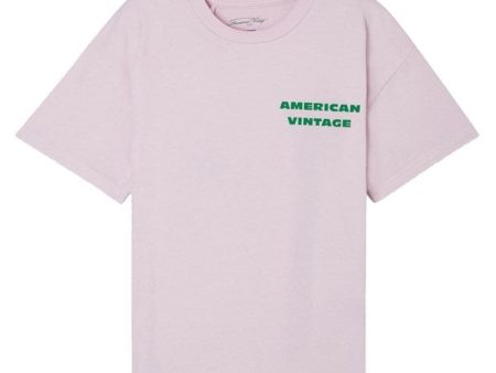 American Vintage T-shirt Fizvalley Guimauve Vintage Online now