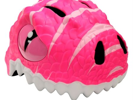 Crazy Safety Dino Cykelhjelm Pink Discount