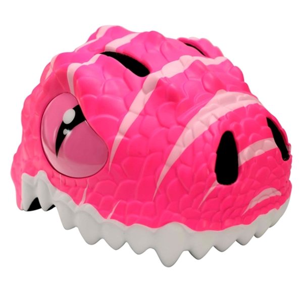 Crazy Safety Dino Cykelhjelm Pink Discount