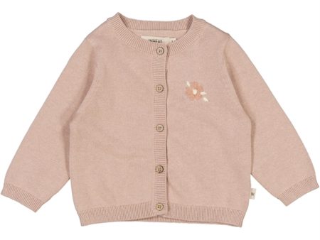 Wheat Pale Lilac Suzy Embroidery Strik Cardigan Online now