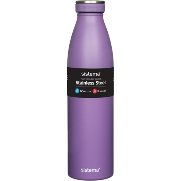 Sistema Stainless Steel Drikkedunk 750 ml Misty Purple Supply