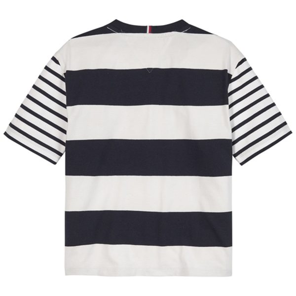 Tommy Hilfiger Bold Stripe Logo T-shirt Desert Sky Online Sale