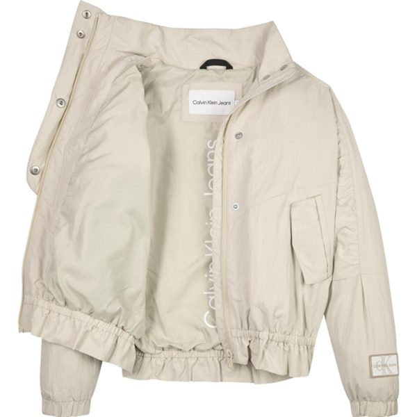 Calvin Klein Utility Jakke Classic Beige For Cheap