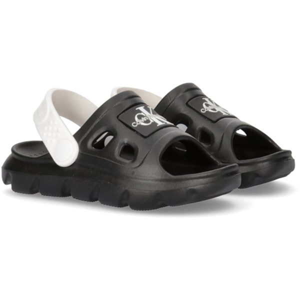 Calvin Klein Comfy Sandal Black White Online Hot Sale