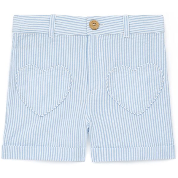 BONTON Rayure Bleue Shorts Online Hot Sale