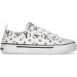 Calvin Klein Logo All Over Low Cut Lace-Up Sneakers White on Sale