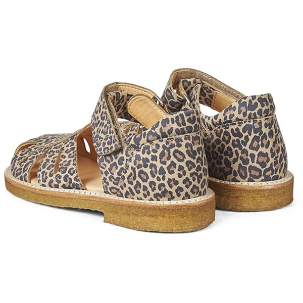 Angulus Sandal M. Velcrolukning Leopard Online now