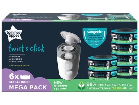 Tommee Tippee Twist & Click Refill 6-Pak Supply