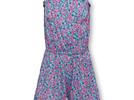 Kids ONLY Cyan Blue Nova Life Strap Meg Playsuit AOP Hot on Sale