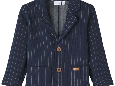 Name it Dark Sapphire Franklin Stripe Sweat Blazer Online Sale